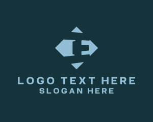 Logistic - Navigation Arrow Delivery logo design