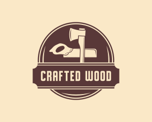 Joinery - Ax Handsaw Woodwork logo design