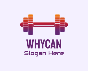 Physical Training - Dumbbell Fitness Gym Music logo design