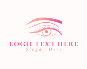 Model - Beauty Cosmetic Eye logo design