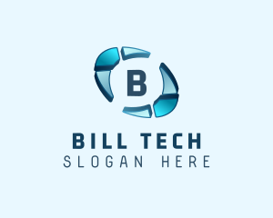 Cyber Tech Boomerang logo design