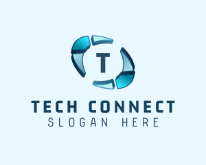 It Expert - Cyber Tech Boomerang logo design