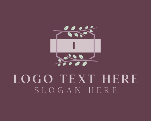 Eco - Natural Handmade Frame logo design