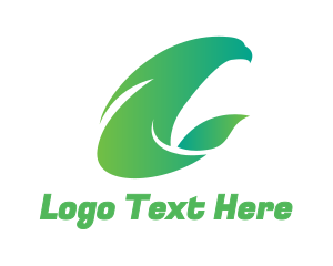 Eagle - Gradient Eagle Leaf logo design