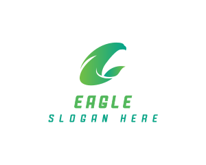OrganicEagle Leaf logo design