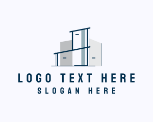 Interior Design - Architecture Structure Builder logo design
