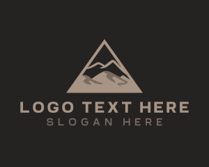 Desert - Peak Mountain Hiking logo design