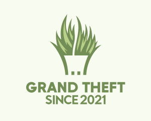 Worker - Green Grass Lawn Care logo design