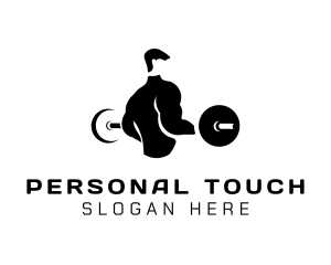 Personal - Fitness Weightlifting Muscle Man logo design