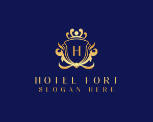 Regal Shield Hotel logo design