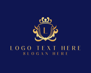 Royalty - Regal Shield Hotel logo design
