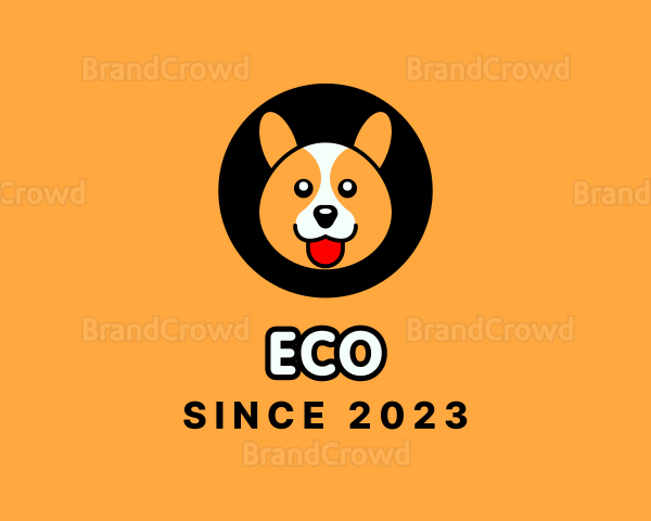 Cute Corgi Dog Logo