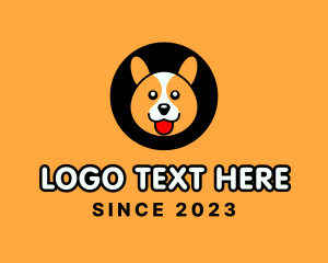 Pup - Cute Corgi Dog logo design