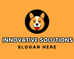 Cute Corgi Dog Logo