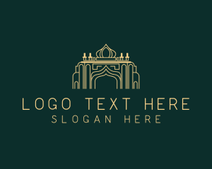 Shrine - Mosque Temple Architecture logo design
