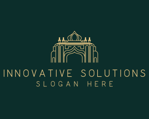 Mausoleum - Mosque Temple Architecture logo design