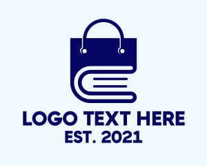Reading - Shopping Bag Book logo design
