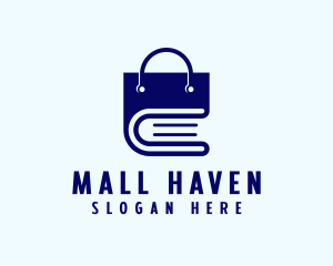 Shopping Bag Book logo design