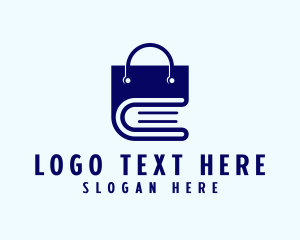 Learning Material - Shopping Bag Book logo design