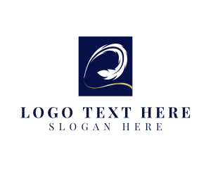Sign - Feather Quill Plume logo design