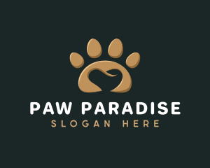 Paw Pet Heart logo design