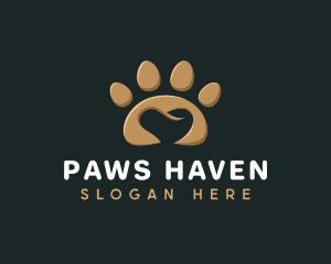 Paw Pet Heart logo design