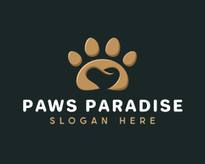 Paw Pet Heart logo design