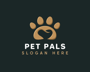 Paw Pet Heart logo design