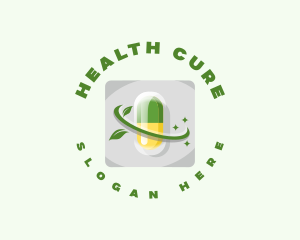 Medicine - Medicine Pill Leaf logo design