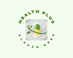 Medicine - Medicine Pill Leaf logo design