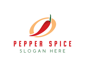 Pepper - Chili Pepper Letter O logo design