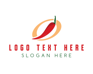 Red Chili - Chili Pepper Letter O logo design