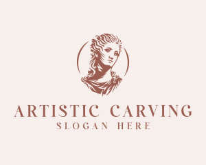 Carving - Venus Goddess Woman logo design