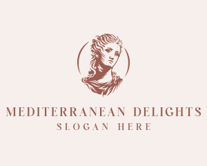 Mediterranean - Venus Goddess Woman logo design