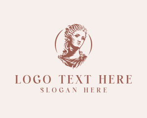 Curator - Venus Goddess Woman logo design