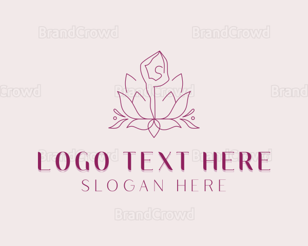 Yoga Lotus Zen Logo