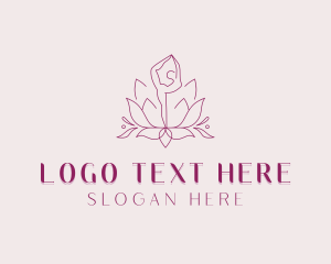 Healing - Yoga Lotus Zen logo design