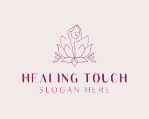 Yoga Lotus Zen logo design