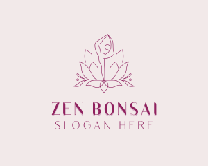 Yoga Lotus Zen logo design