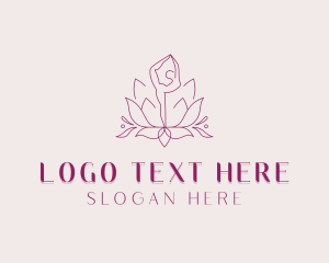 Relaxation - Yoga Lotus Zen logo design