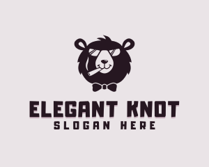 Cigar Bear Sunglass Bowtie logo design