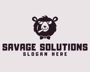 Thug - Cigar Bear Sunglass Bowtie logo design