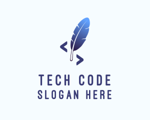 Code - Quill Write Code logo design