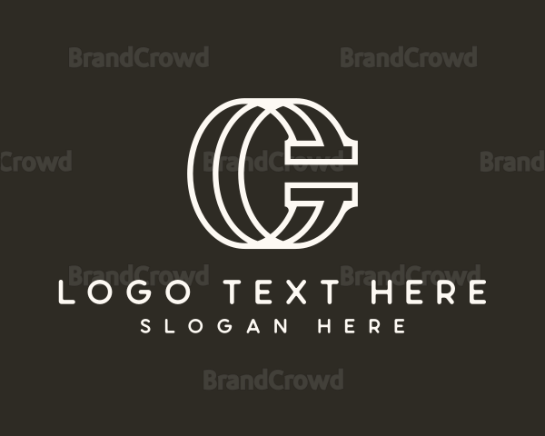 Creative Corporate Stripe Letter G Logo