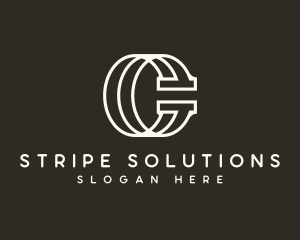 Stripe - Creative Corporate Stripe Letter G logo design