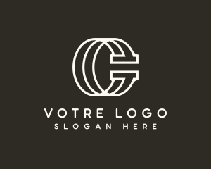 Pr - Creative Corporate Stripe Letter G logo design