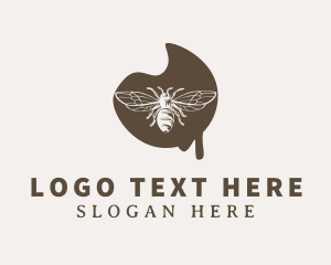 Insect - Brown Honey Bee logo design