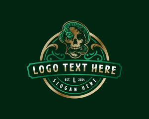 Death - Snake Skull Death logo design