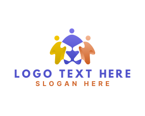 Social - People Organization Teamwork logo design