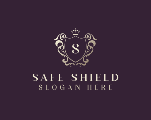 Elegant Monarch Shield logo design